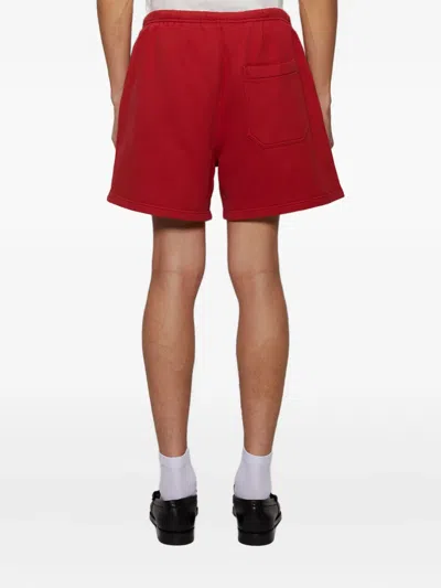 Bode Camper Track Shorts In Red