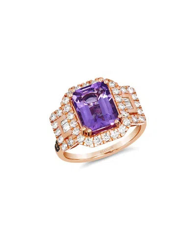 Le Vian ® Semi Precious 14k Rose Gold 3.34 Ct. Tw. Diamond & Amethyst Ring