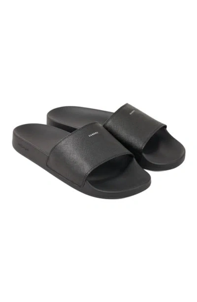 Sandro Logo-print Slides In Black