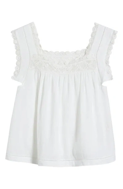 Doen Almadia Crochet-trimmed Ramie Mini Dress In White