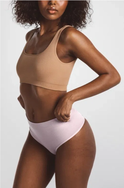 Ldma High Sculpt Thong Rib In Studio Pink