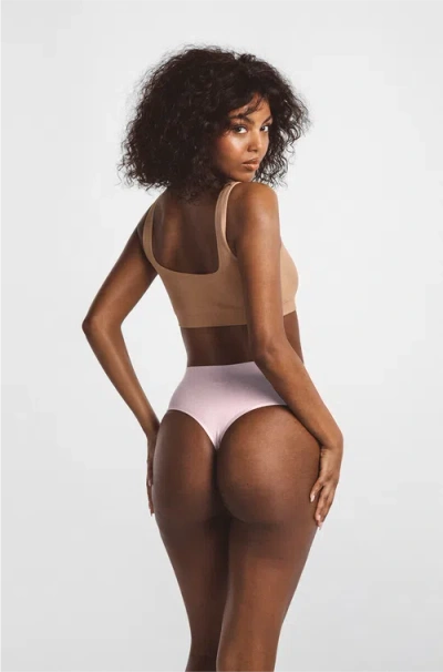 Ldma High Sculpt Thong Rib In Studio Pink