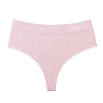 Ldma High Sculpt Thong Rib In Studio Pink