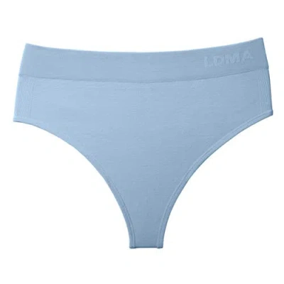 Ldma High Sculpt Thong Rib In Arctic Blue