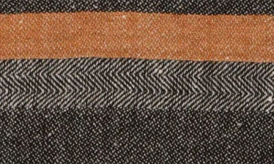 Pom Pom At Home Bruno Oversize Linen Throw Blanket In Charcoal