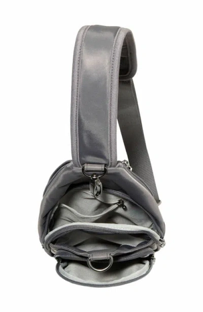 Baggallini Central Park Sling Bag In Smoke Twill