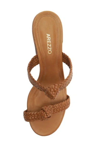 Arezzo Women's Remy Mid-block Sandals In Rich Caramel
