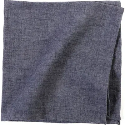 Pom Pom At Home Glenn Set Of 4 Napkins In Navy