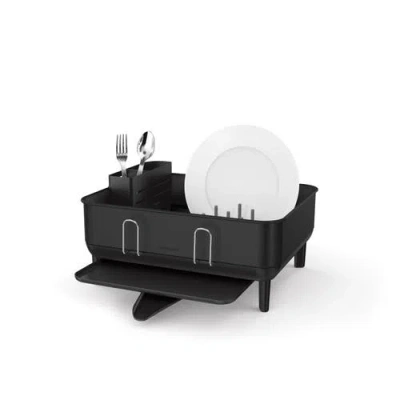Simplehuman Compact Steel Frame Dishrack In Matte Black