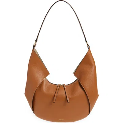 Ree Projects Large Riva Pebbled Leather Hobo Bag In Caramel