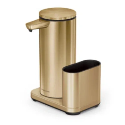 Simplehuman 14 Oz. Liquid Sensor Pump With Caddy In Gold