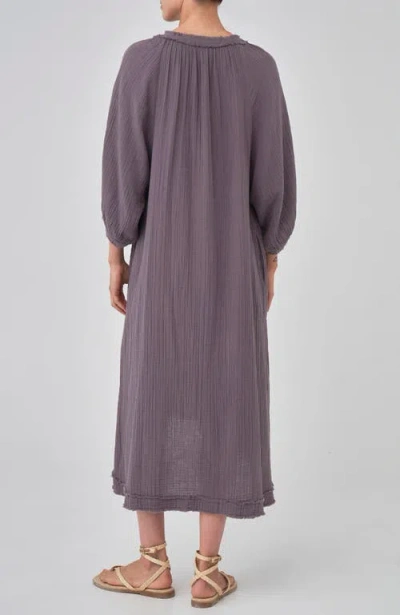 Ocean + Main Ocean+main Gauze Dress With Pockets In Multi