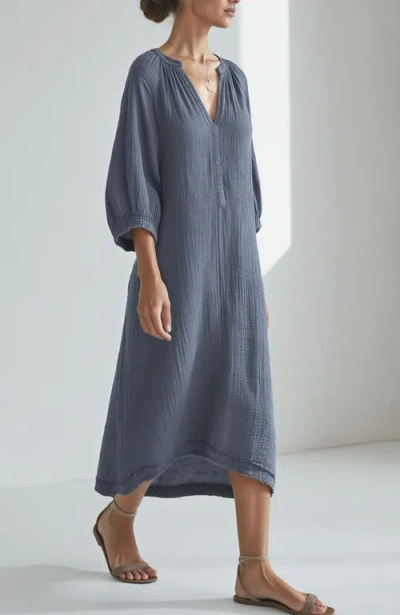 Ocean + Main Ocean+main Gauze Dress With Pockets In Multi