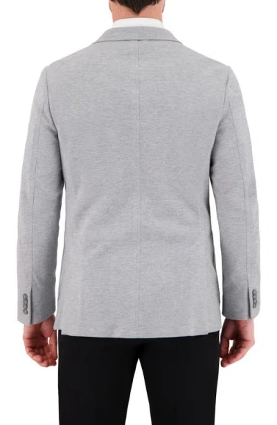 Victor Emmanuel Unstructured Comfort Knit Cotton Blend Sport Coat In Grey
