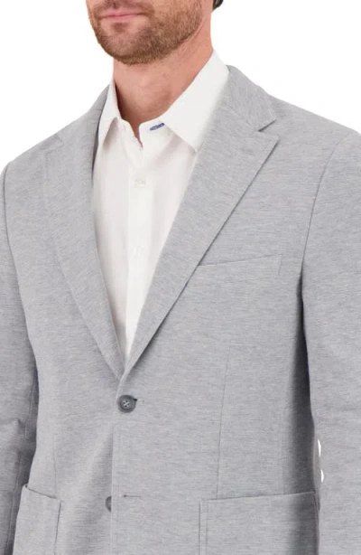 Victor Emmanuel Unstructured Comfort Knit Cotton Blend Sport Coat In Grey
