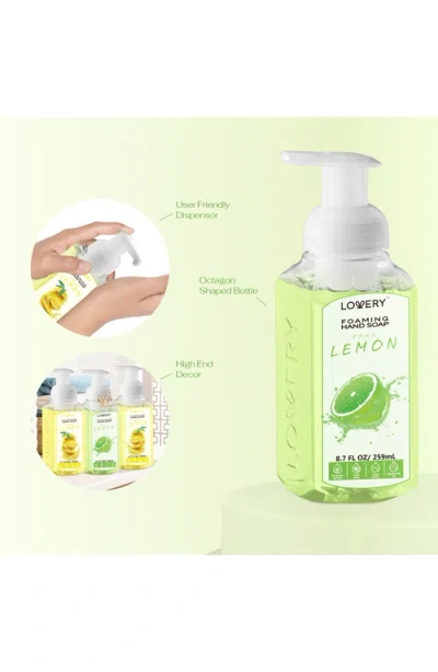 Lovery Foaming Hand Soap Pack Of 3 In Lemon Lime