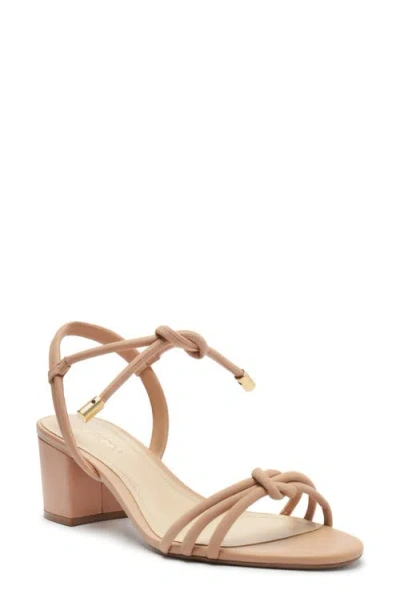 Arezzo Women's Camila Mid Block Heel Sandals In True Sand