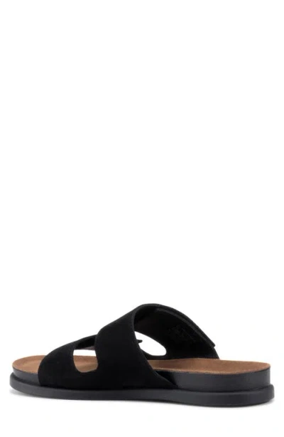 Vagabond Shoemakers Kevin Leather Strap Slide Sandal In Black