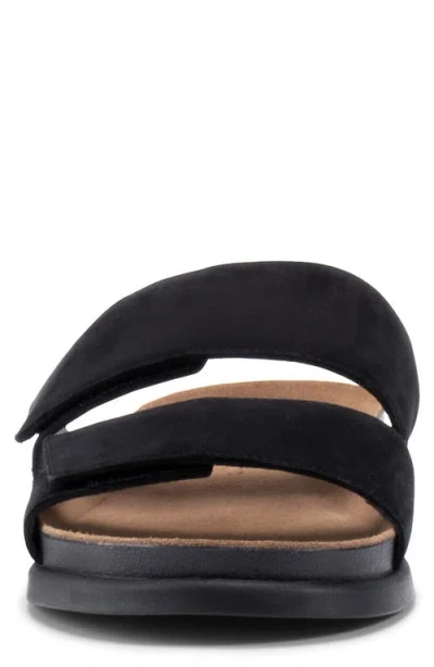 Vagabond Shoemakers Kevin Leather Strap Slide Sandal In Black