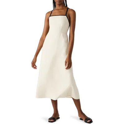 Steve Madden Riyan Linen Blend A-line Sundress In Natural