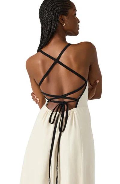 Steve Madden Riyan Linen Blend A-line Sundress In Natural