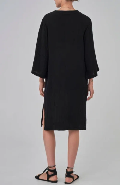 Ocean + Main Ocean+main Short Gauze Tunic Dress With Pockets In Multi