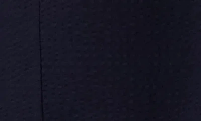 Victor Emmanuel Textured Stretch Seersucker Sport Coat In 422 Navy