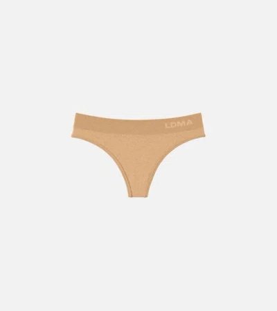 Ldma Low Hide Thong In Dusty Nude