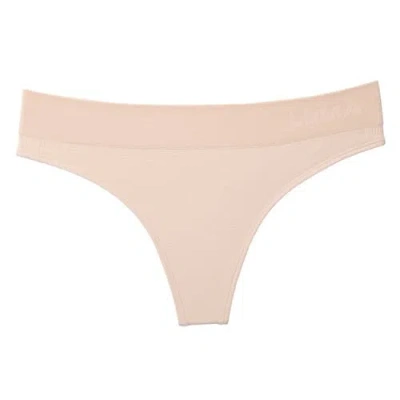 Ldma Low Hide Ribbed Thong In Sand