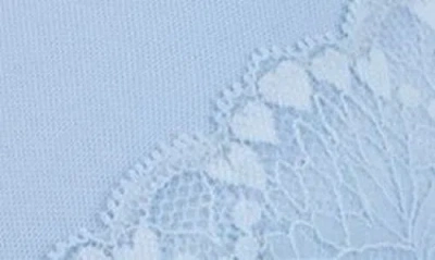 Hunkemoller Hunkemöller Cherry Underwire Mesh & Lace Bra In Cerulean