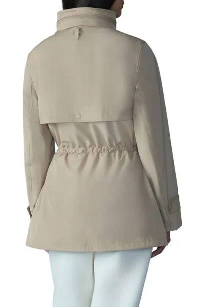 Mackage Keryn Mid-length Rain Jacket In Light Camel