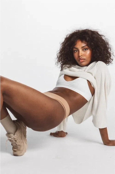 Ldma Low Hide Thong In Dusty Nude