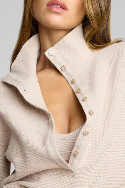 Negative Underwear Waffle Knit Pullover In Sand