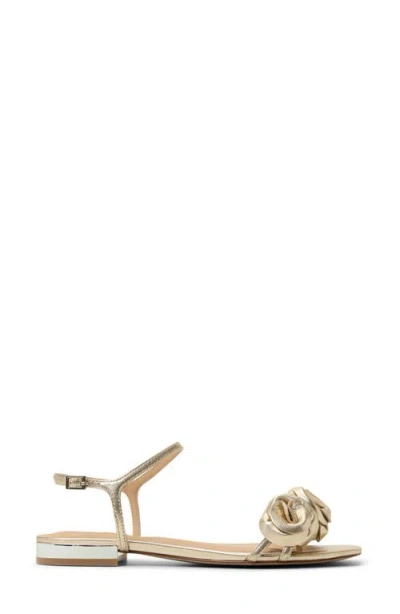 Ted Baker London June Ankle Strap Sandal In Gold