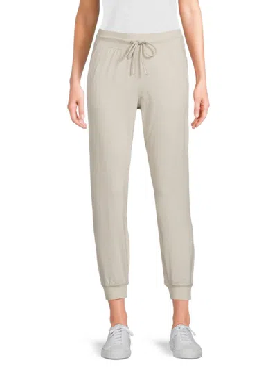 Dkny High Waist Joggers In Pebble