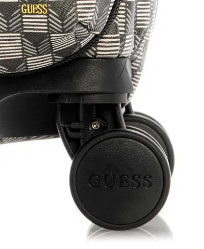 Guess G Wave 20 In 8-wheel Suitcase In Black Logo