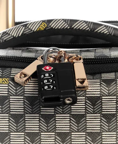 Guess G Wave 20 In 8-wheel Suitcase In Black Logo