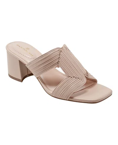 Bandolino Women's Merily Block Heel Dress Sandals In Nearly Nude