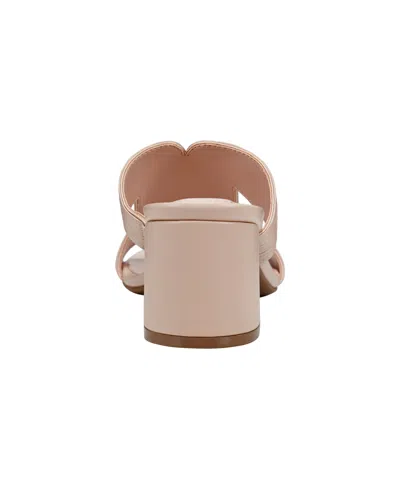 Bandolino Women's Merily Block Heel Dress Sandals In Nearly Nude