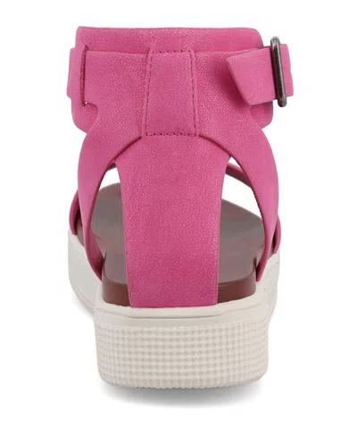 Mia Women's Ellen Round Toe Sandals In Hot Pink