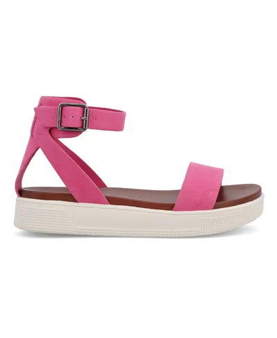 Mia Women's Ellen Round Toe Sandals In Hot Pink