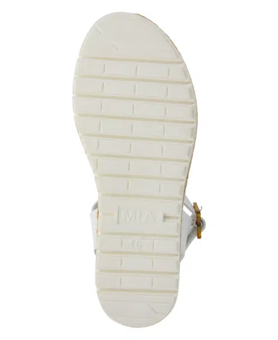 Mia Women's Kiera Platform Espadrille Sandals In White