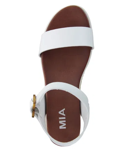 Mia Women's Kiera Platform Espadrille Sandals In White