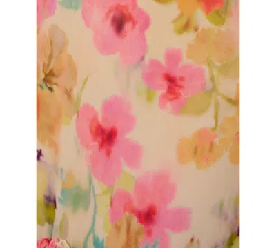 Adrianna By Adrianna Papell Women's Ruffled High-low Dress In Pink Multi