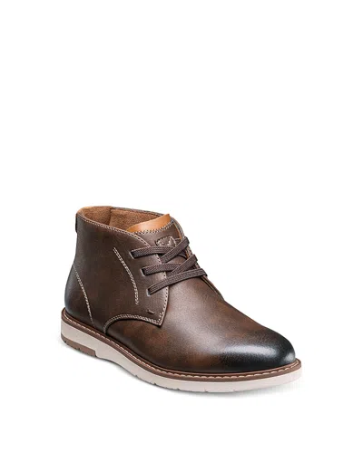 Florsheim Boys' Vibe Plain Toe Chukka Boot, Jr. - Toddler, Little Kid, Big Kid In Brown Ch