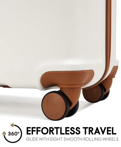 Elle Expedition 3-piece Expandable Retro Spinner Luggage Set In White