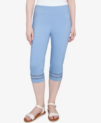 Ruby Rd. Petite Dreamy Clamdigger Pants In Periwinkle