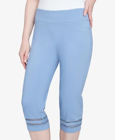 Ruby Rd. Petite Dreamy Clamdigger Pants In Periwinkle