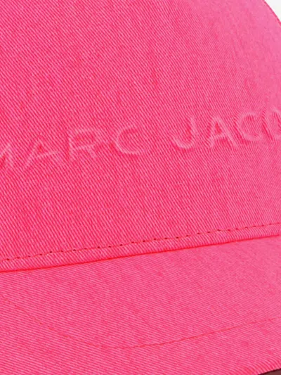 Marc Jacobs Logo-embossed Cap In Pink