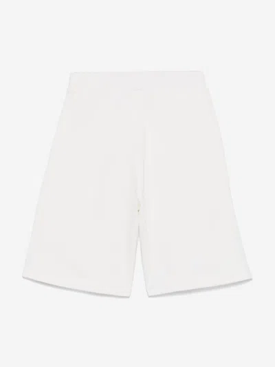 Fendi Logo-embroidered Shorts In White